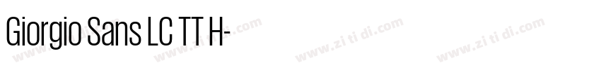 Giorgio Sans LC TT H字体转换